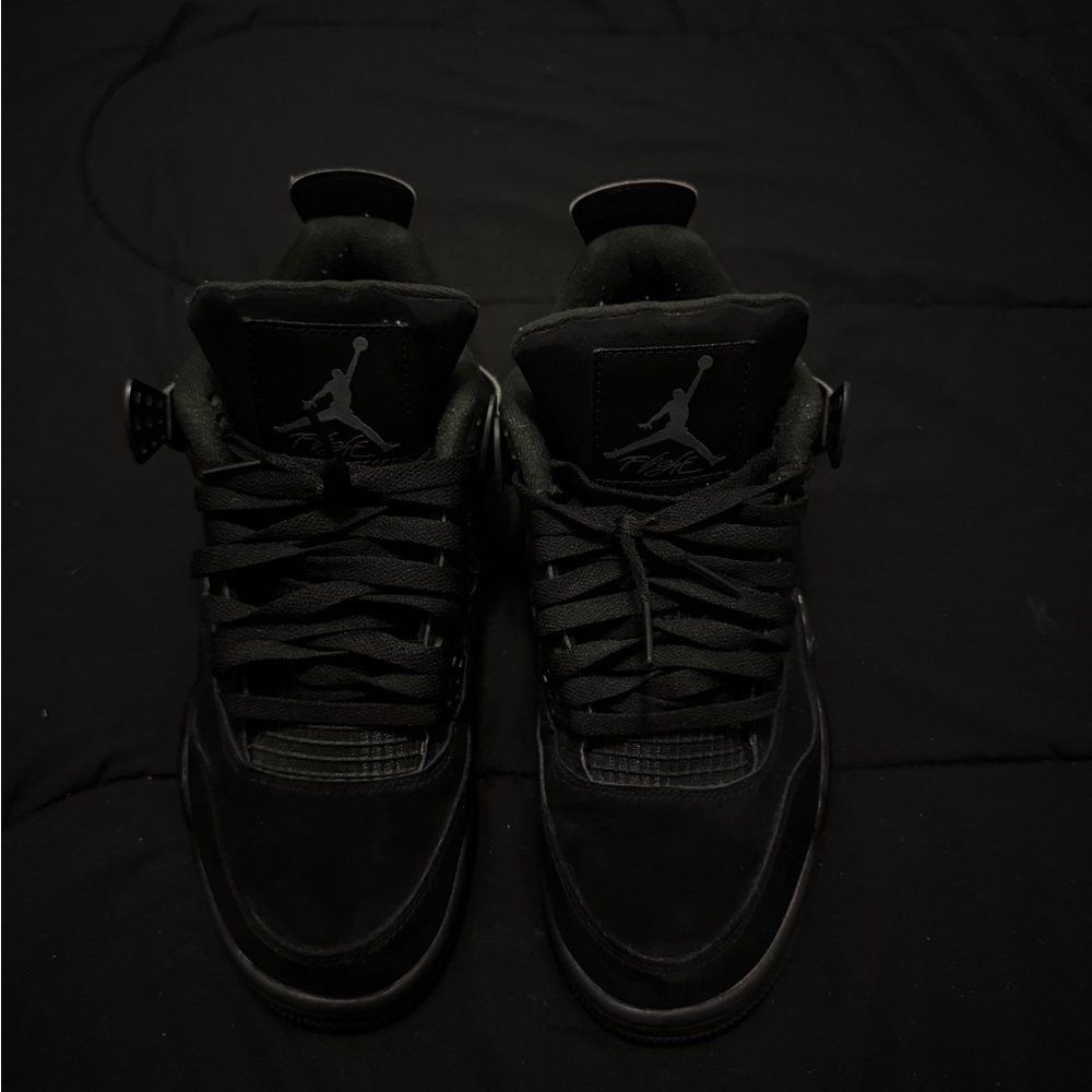 Jordan Black Classic Sneakers with Lace-Up Design